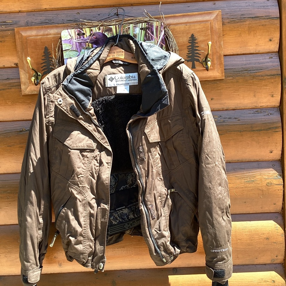 Columbia Brown Jacket Titanium Euc Interchange Sz… - image 1